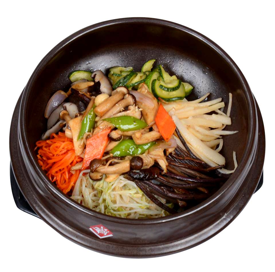 Mushroom Hot Stone Pot Bibimbap